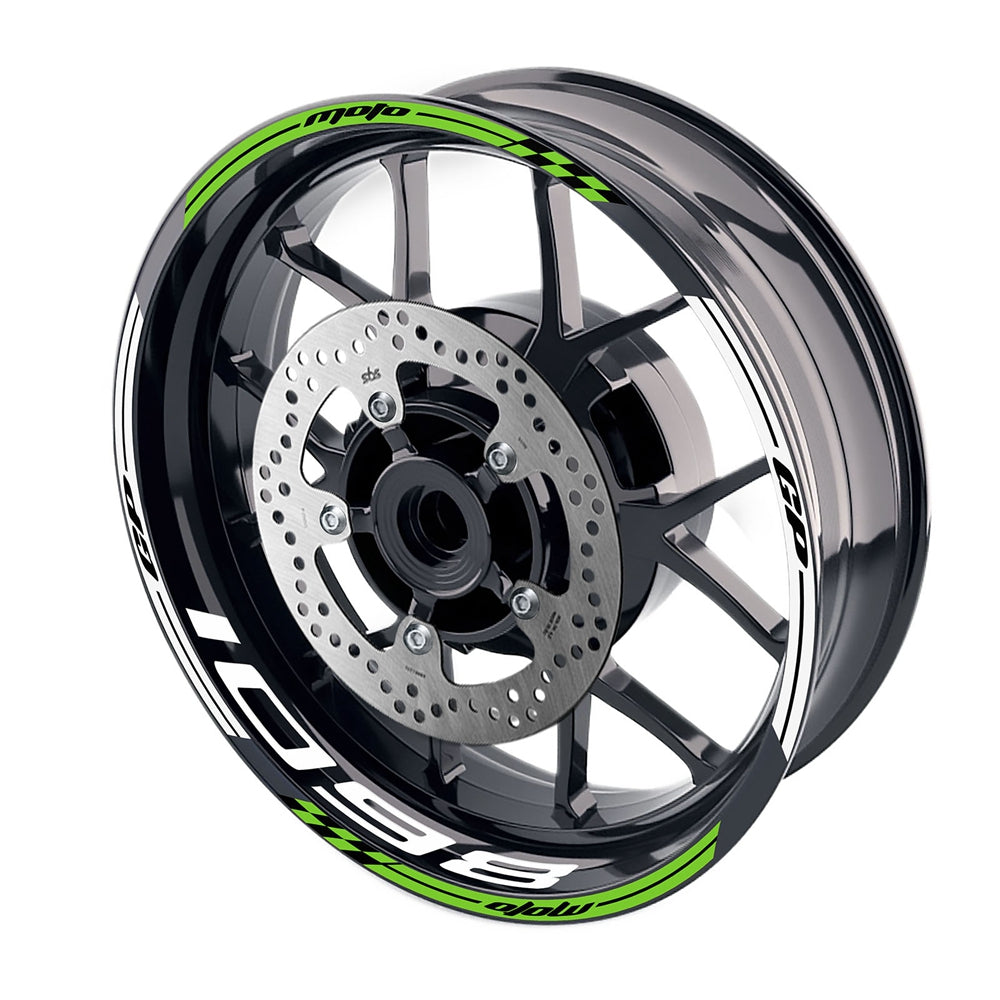 Fit Ducati 1098 Logo Moto GP Check 17 inch Wheel Rim Sticker - MC Motoparts