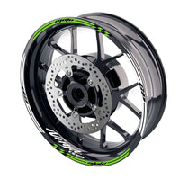 Fit Kawasaki Ninja H2 H2R Logo Moto GP Check 17 inch Wheel Rim Sticker - MC Motoparts