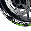 Fit Kawasaki Z900 Logo GP 17 inch Rim Wheel Stickers Racing Check