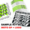 Fit Kawasaki ZX6R Ninja ZX636 Logo Moto GP Check 17 inch Wheel Rim Sticker - MC Motoparts