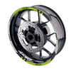 Fit Kawasaki Ninja H2 H2R Logo Moto GP Check 17 inch Wheel Rim Sticker - MC Motoparts
