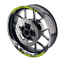 Fit Kawasaki ZX10R Ninja Logo Moto GP Check 17 inch Wheel Rim Sticker - MC Motoparts