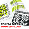 Fit Yamaha YZF R3 Logo Moto GP Check 17 inch Wheel Rim Sticker - MC Motoparts