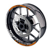 Fit Ducati 1199 Panigale Logo Moto GP Check 17 inch Wheel Rim Sticker - MC Motoparts