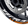 Fit Yamaha YZF R3 Logo GP 17 inch Rim Wheel Stickers Racing Check