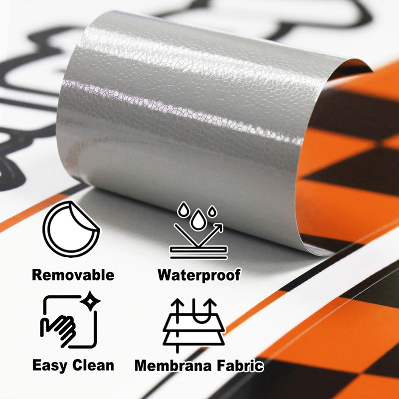 Fit Honda CB500X Logo Moto GP Check 17 inch Wheel Rim Sticker - MC Motoparts