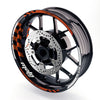 Fit Kawasaki ZX10RR Ninja Logo Moto GP Check 17 inch Wheel Rim Sticker - MC Motoparts