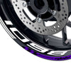 Fit Ducati 1098 Logo GP 17 inch Rim Wheel Stickers Racing Check