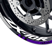 Fit Kawasaki ZX10R Ninja Logo GP 17 inch Rim Wheel Stickers Racing Check