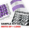 Fit Kawasaki Ninja 250R EX250 Logo Moto GP Check 17'' Wheel Rim Sticker - MC Motoparts