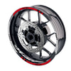 Fit Honda CB919 Hornet CB600F Logo Moto GP Check 17 inch Wheel Rim Sticker - MC Motoparts