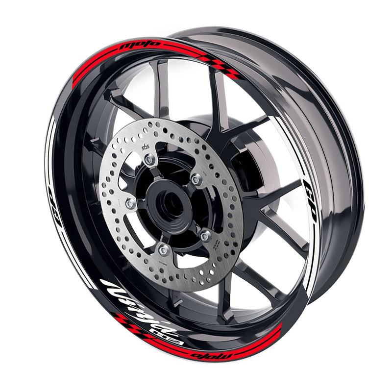 Fit Kawasaki Ninja H2 H2R Logo Moto GP Check 17 inch Wheel Rim Sticker - MC Motoparts