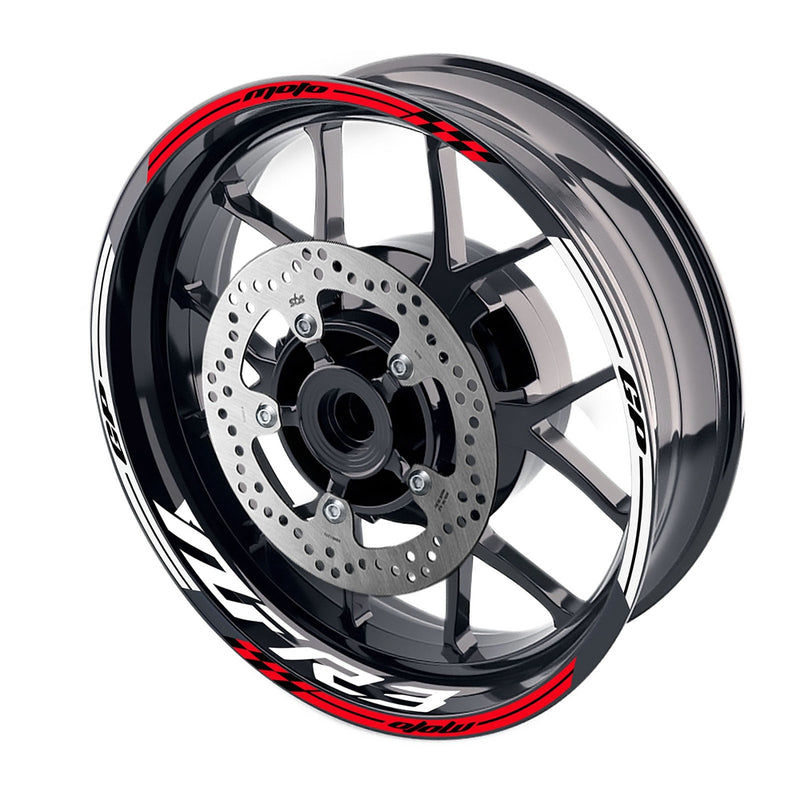 Fit Yamaha YZF R3 Logo Moto GP Check 17 inch Wheel Rim Sticker - MC Motoparts