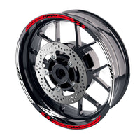 Fit Kawasaki Z750 Z800 Logo Moto GP Check 17 inch Wheel Rim Sticker - MC Motoparts