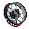 Fit Kawasaki ZX10R Ninja Logo Moto GP Check 17 inch Wheel Rim Sticker - MC Motoparts