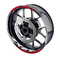 Fit Kawasaki ZX6R Ninja ZX636 Logo Moto GP Check 17 inch Wheel Rim Sticker - MC Motoparts