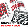 Fit Kawasaki Z H2 Logo Moto GP Check 17 inch Wheel Rim Sticker - MC Motoparts