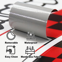Fit Kawasaki ZX6R Ninja ZX636 Logo Moto GP Check 17 inch Wheel Rim Sticker - MC Motoparts