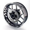Fit Kawasaki Ninja 300R EX300 Logo Moto GP Check 17 inch Wheel Rim Sticker - MC Motoparts