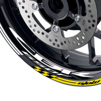 Fit Honda CBR650F Logo GP 17 inch Rim Wheel Stickers Racing Check