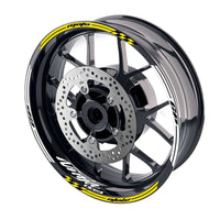 Fit Kawasaki Ninja H2 H2R Logo Moto GP Check 17 inch Wheel Rim Sticker - MC Motoparts