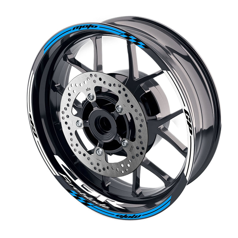 Fit Honda CBR1000RR 04-19 Logo Moto GP Stripe 17 inch Wheel Rim Sticker - MC Motoparts