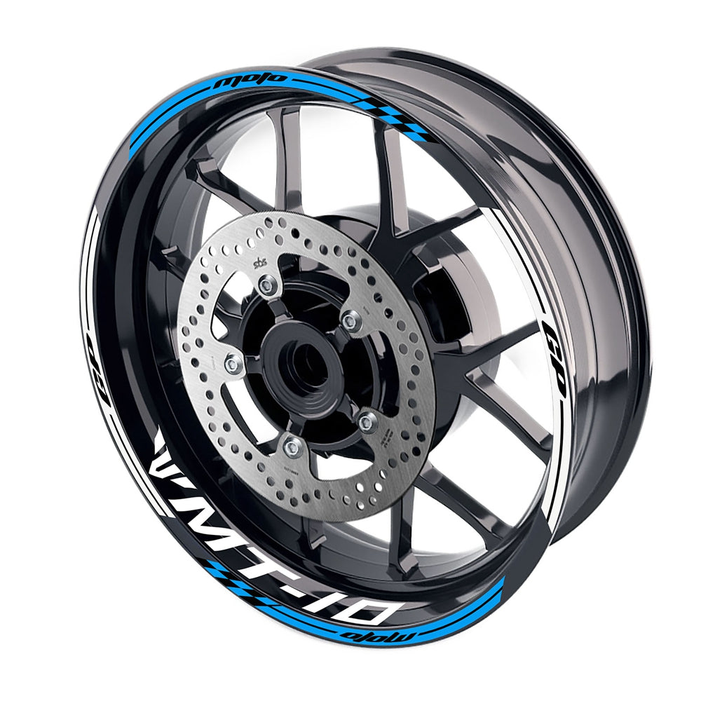 Fit Yamaha MT-10 Logo Moto GP Stripe 17 inch Wheel Rim Sticker - MC Motoparts