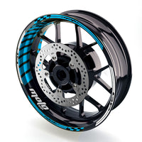 Fit Yamaha MT-10 Logo Moto GP Stripe 17 inch Wheel Rim Sticker - MC Motoparts