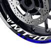 Fit Yamaha MT-10 Logo GP 17 inch Rim Wheel Stickers Racing Check
