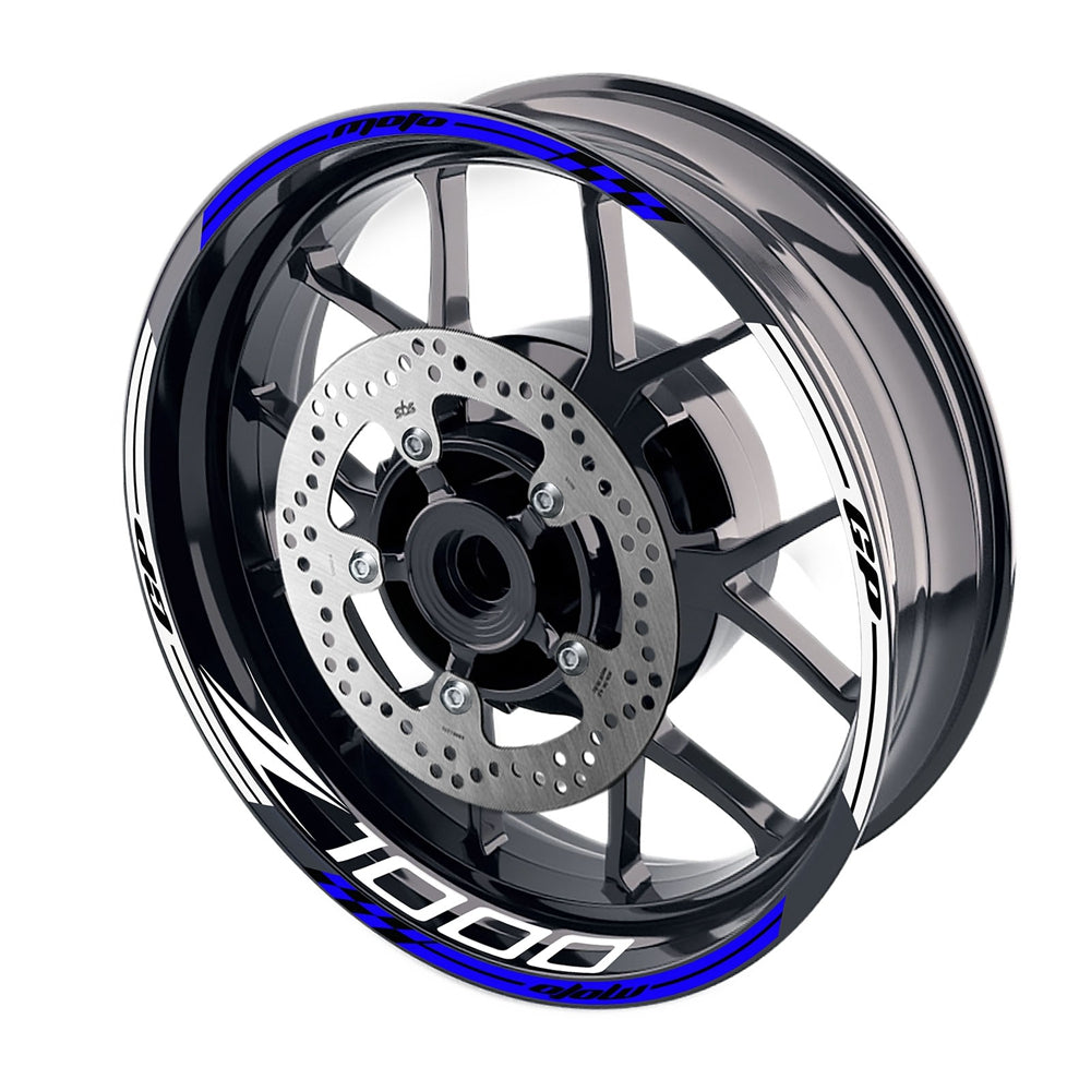 Fit Kawasaki Z1000 Logo Moto GP Stripe 17 inch Wheel Rim Sticker - MC Motoparts