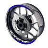 Fit Kawasaki ZX6RR Ninja ZX600 Logo Moto GP Stripe 17 inch Wheel Rim Sticker - MC Motoparts