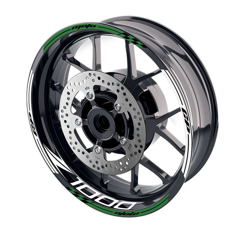 Fit Kawasaki Z1000 Logo Moto GP Stripe 17 inch Wheel Rim Sticker - MC Motoparts