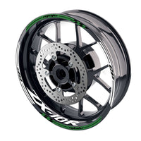 Fit Kawasaki ZX10R Ninja Logo Moto GP Stripe 17 inch Wheel Rim Sticker - MC Motoparts
