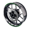 Fit Kawasaki ZX6R Ninja ZX636 Logo Moto GP Stripe 17 inch Wheel Rim Sticker - MC Motoparts