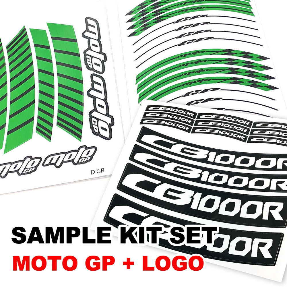 Fit Yamaha YZF R6 19-20 Logo Moto GP Stripe 17 inch Wheel Rim Sticker - MC Motoparts