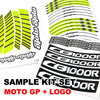 Fit Yamaha YZF R3 Logo Moto GP Stripe 17 inch Wheel Rim Sticker - MC Motoparts