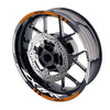 Fit Kawasaki ZX6RR Ninja ZX600 Logo Moto GP Stripe 17 inch Wheel Rim Sticker - MC Motoparts