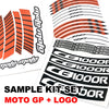 Fit Kawasaki ZX10RR Ninja Logo Moto GP Stripe 17 inch Wheel Rim Sticker - MC Motoparts