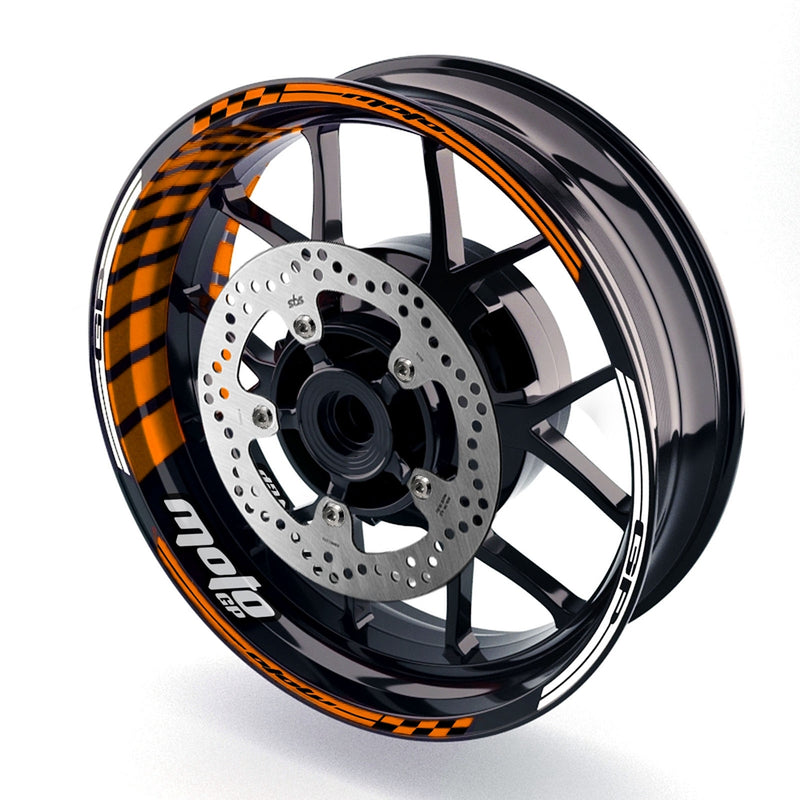 Fit Kawasaki ZX10RR Ninja Logo Moto GP Stripe 17 inch Wheel Rim Sticker - MC Motoparts