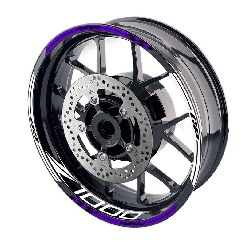 Fit Kawasaki Z1000 Logo Moto GP Stripe 17 inch Wheel Rim Sticker - MC Motoparts