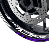 Fit Kawasaki ZX10RR Ninja Logo GP 17 inch Rim Wheel Stickers Racing Check