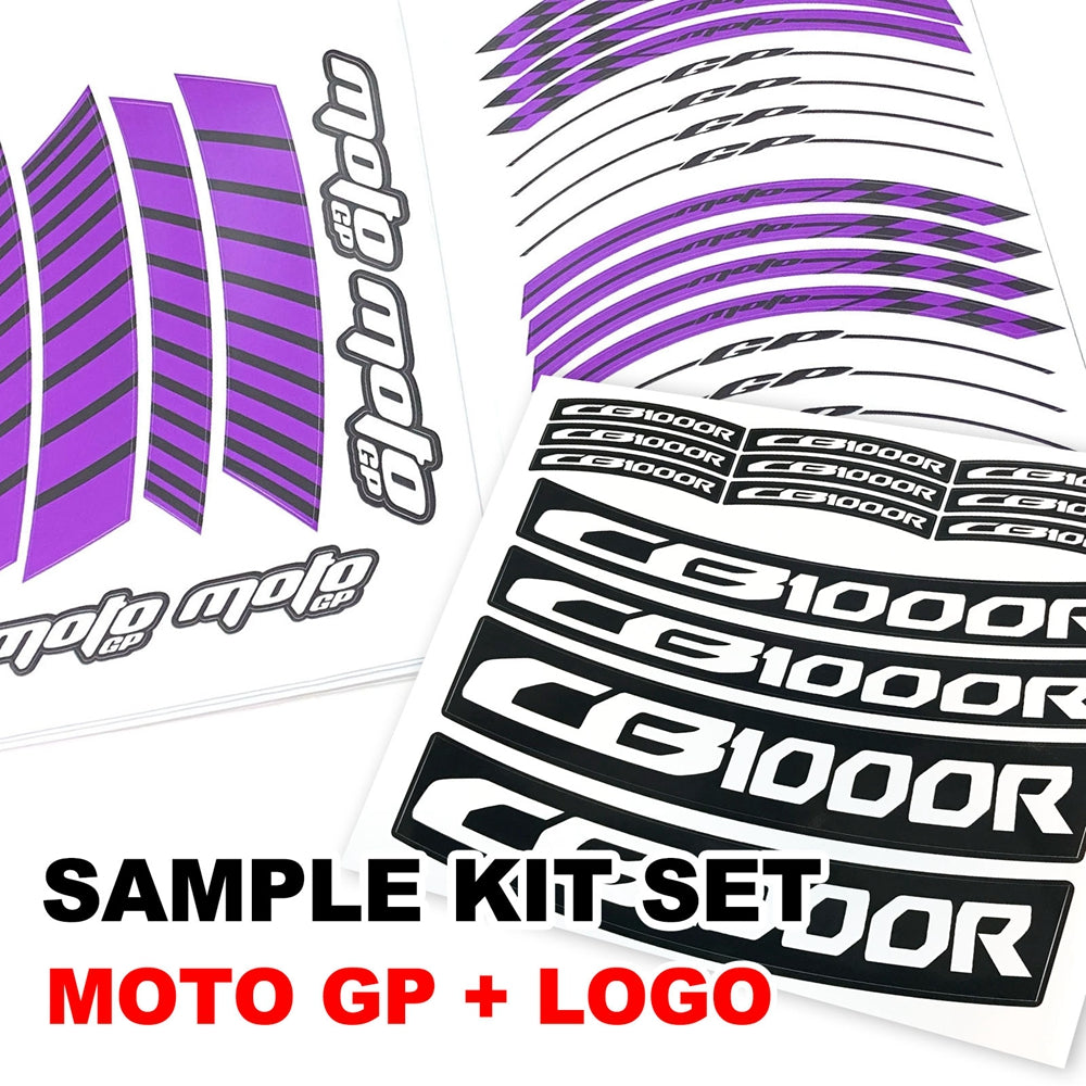 Fit Ducati Hypermotard 950 Logo Moto GP Stripe 17 inch Wheel Rim Sticker - MC Motoparts