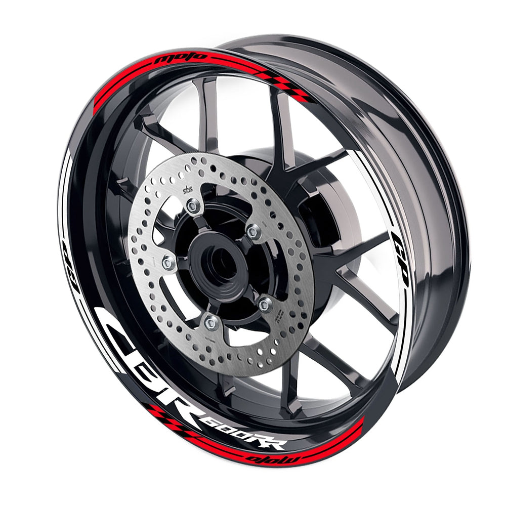 Fit Honda CBR600RR Logo Moto GP Stripe 17 inch Wheel Rim Sticker - MC Motoparts