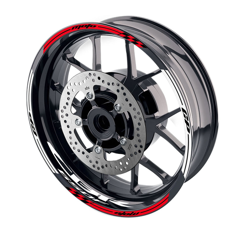 Fit Honda CBR650F Logo Moto GP Stripe 17 inch Wheel Rim Sticker - MC Motoparts