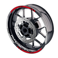Fit Ducati Hypermotard 950 Logo Moto GP Stripe 17 inch Wheel Rim Sticker - MC Motoparts