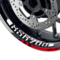 Fit Yamaha XSR 700 Logo GP 17 inch Rim Wheel Stickers Racing Check