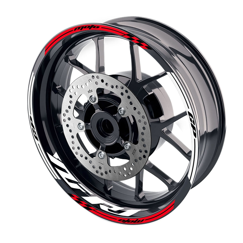 Fit Yamaha YZF R1 19-20 Logo Moto GP Stripe 17 inch Wheel Rim Sticker - MC Motoparts