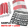 Fit Aprilia Dorsoduro 1200 Logo Moto GP Stripe 17'' Wheel Rim Sticker - MC Motoparts