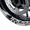 Fit Kawasaki Z1000 Logo GP 17 inch Rim Wheel Stickers Racing Check