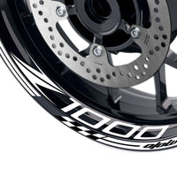 Fit Kawasaki Z1000 Logo GP 17 inch Rim Wheel Stickers Racing Check